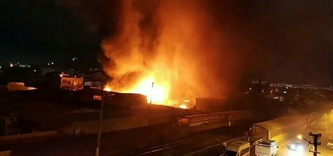 Ankara’da konteynere atılan ateş 2 fabrikayı yaktı