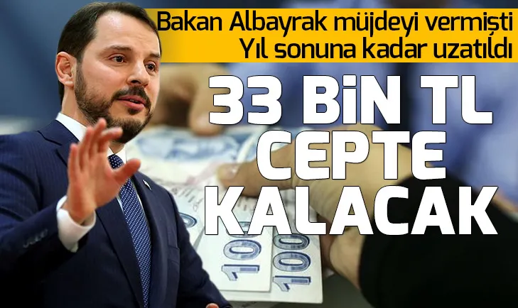 33 bin TL cepte kalacak