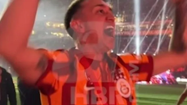 Galatasaray’ın kaptanı sahada!