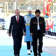 Başkan Erdoğan Bolivya Devlet Başkanını törenle karşıladı