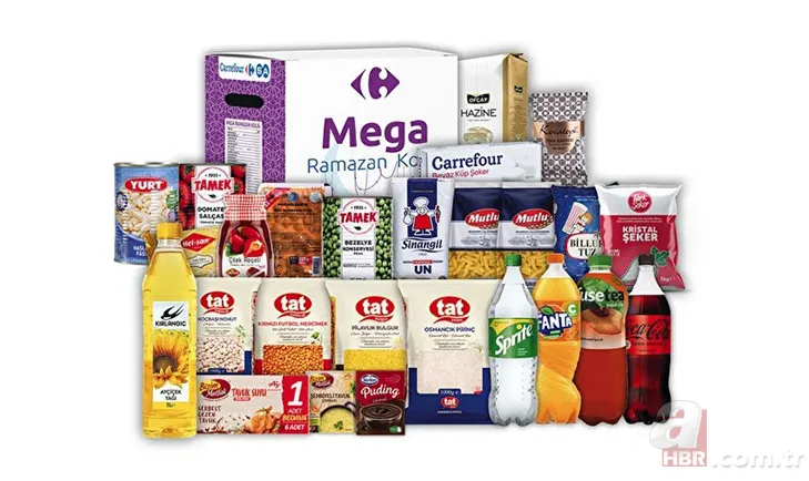 CarrefourSA Ramazan paketi fiyatları ne kadar? Klasik, Süper, Mega, Lüks CarrefourSA 2022 Ramazan kolisi içinde neler var? 4