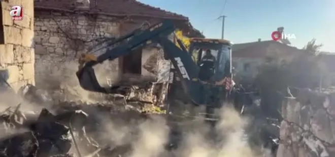 Manisa Gördes'te yangın felaketi