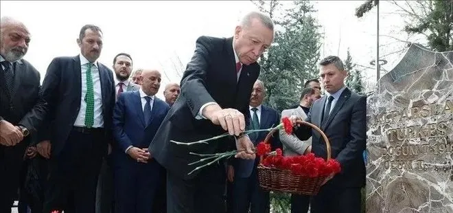 Başkan Erdoğan’dan Alparslan Türkeş’in kabrine ziyaret