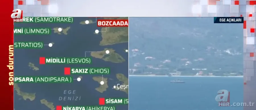 A Haber Sisam adasını görüntüledi! İşte Yunanistan'ın silahlandırdığı ada 12