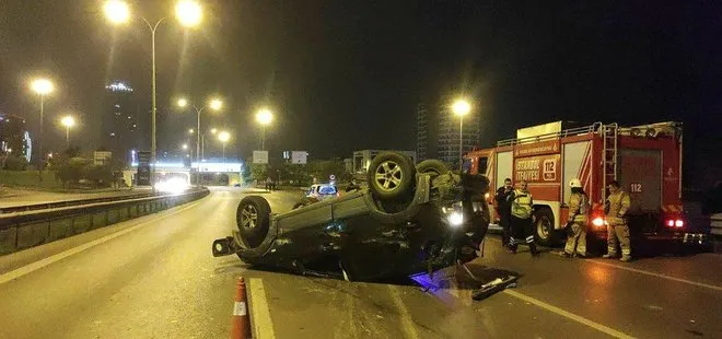Maltepe’de makas atarak ilerleyen sürücü kazaya neden oldu