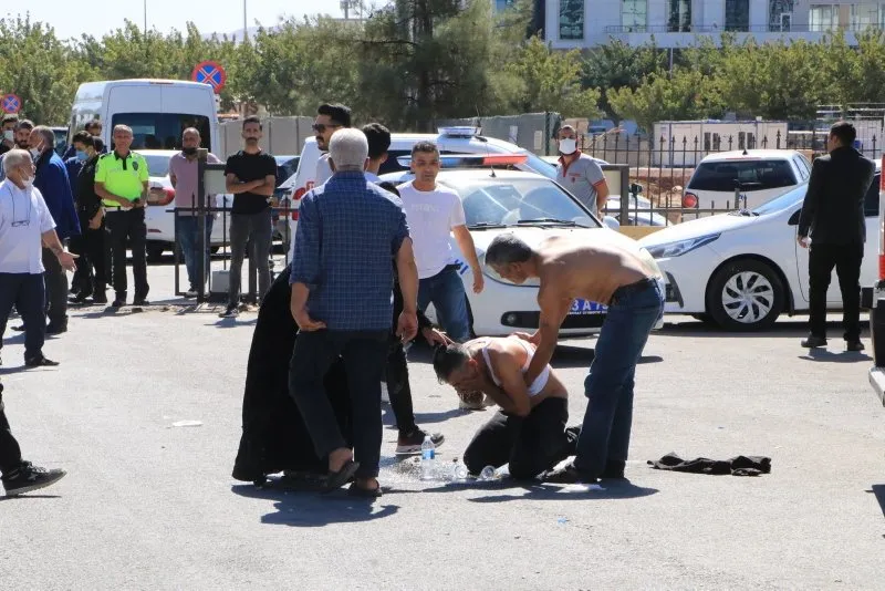 Şanlıurfa’da adliye önünde arazi kavgası! 2 gözaltı
