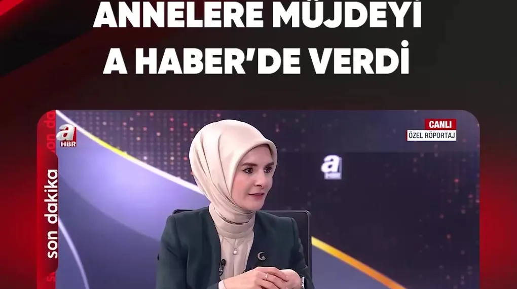ANNELERE MÜJDEYİ A HABER'DE VERDİ