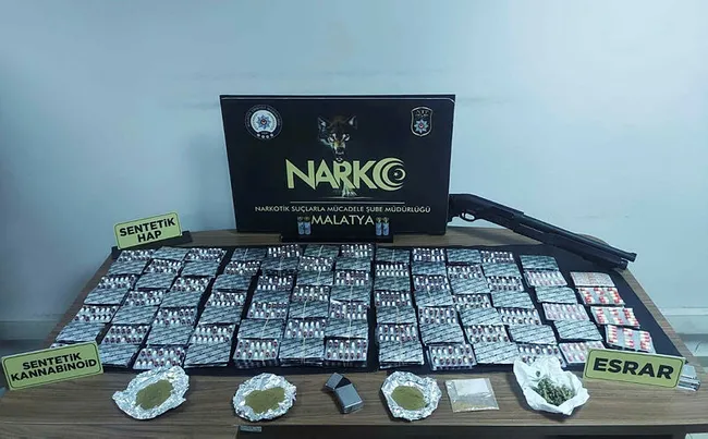 Malatya’da önceden belirlenen adreslere uyuşturucu baskını: 14 gözaltı