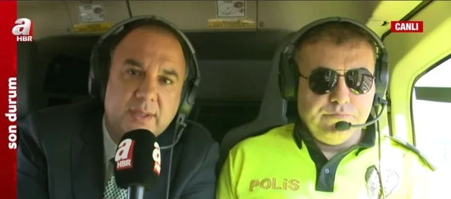 Turizm bölgelerine tatil göçü! Polis helikopteriyle trafik denetimi