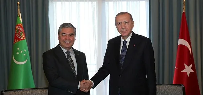Son dakika: Başkan Erdoğan, Türkmenistan Devlet Başkanı Gurbangulu Berdimuhamedov ile görüştü