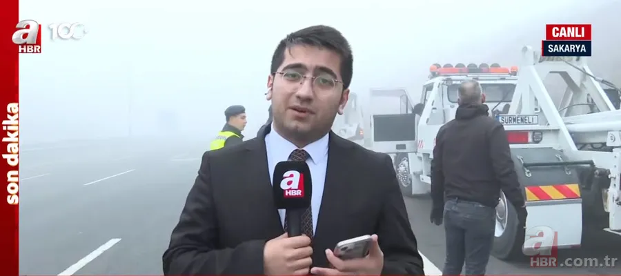 Kuzey Marmara Otoyolu'nda katliam gibi kaza! 7 araç birbirine girdi | A Haber olay yerinde! İşte otobüsün son hali 12