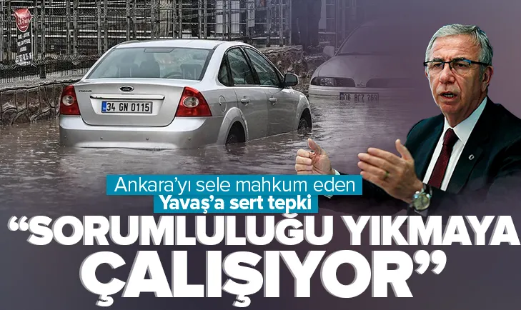 Ankara’yı sele mahkum eden Yavaş’a sert tepki