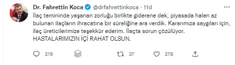 Son dakika: İlaç temininde zorluğa karşı 3 adımda çözüm! Sağlık Bakanı Fahrettin Koca tek tek sıraladı