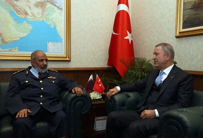 Bakan Hulusi Akar, Şahin el-Ganim’i kabul etti