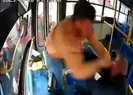 Halk otobüsünde dehşet anları!