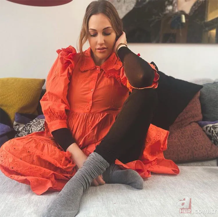 8 aylık hamile olan Meryem Uzerli’den karnı burnunda ilk poz 4