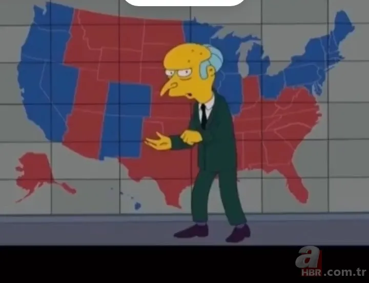 Simpsons bir kehaneti daha dünyayı şoke etti! ABD seçim sonucunu önceden bildiler mi? 2