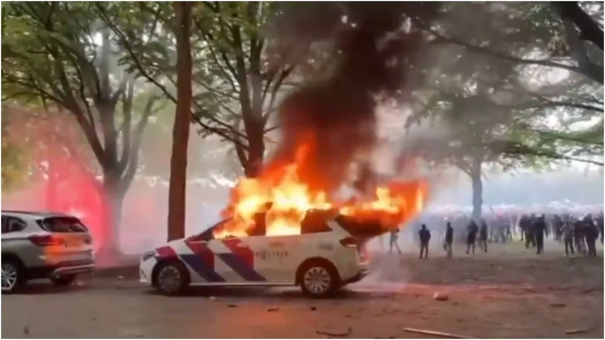 Hollanda'da göçmen karşıtı protestocular polisle çatıştı!