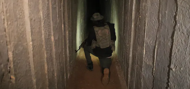 Tel Rıfat’ta PKK/YPG’nin 40 KM’lik tünel ağını A Haber görüntüledi