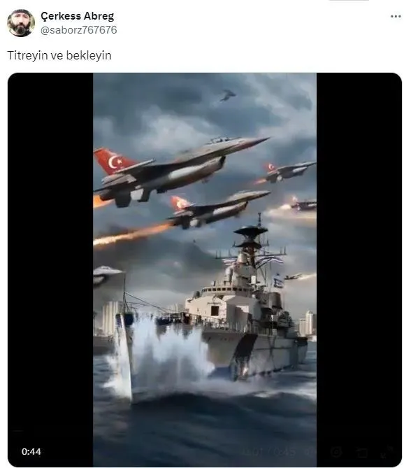 Sosyal medyadan Katz'ın alçak paylaşımına tepki