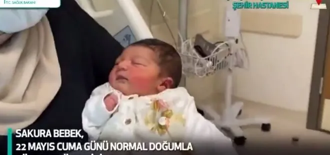 Başakşehir Şehir Hastanesi’nin ilk bebeği Sakura dünyaya geldi