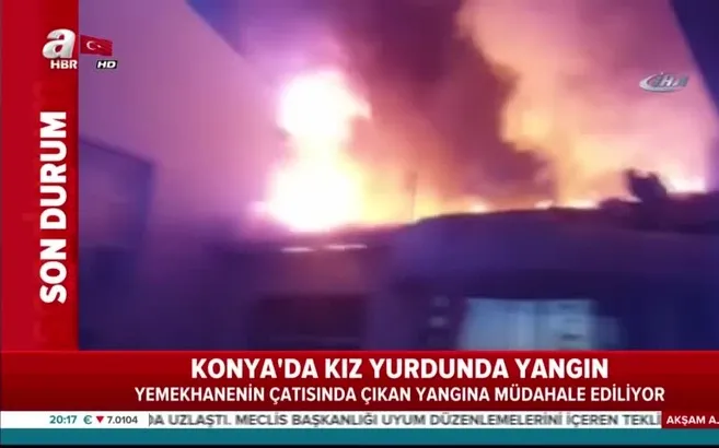 Kız öğrenci yurdunda yangın!