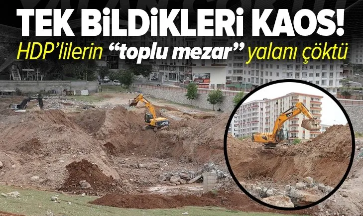 HDP'li vekillerin toplu mezar” dedikleri yerde hurda çıkarma işi çıktı!