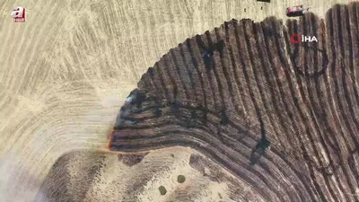 Kırıkkale’de anız yangını