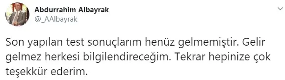 Son dakika: Fatih Terim’in kızı ve Abdurrahim Albayrak’tan koronavirüs açıklaması