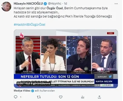 1683058932332.jpg CHP'li Özgür Özel'den seçimlere günler kala hadsiz benzetme! Başkan Erdoğan ve AK Parti'ye gönül verenler için "hırlıyorlar" dedi - 4