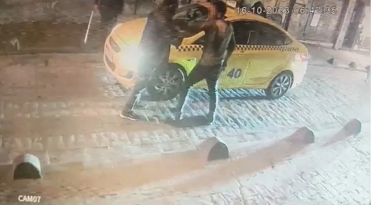 Taksici terör estirdi! Genç kıza laf attı, sevgilisini dövüp bıçakladı