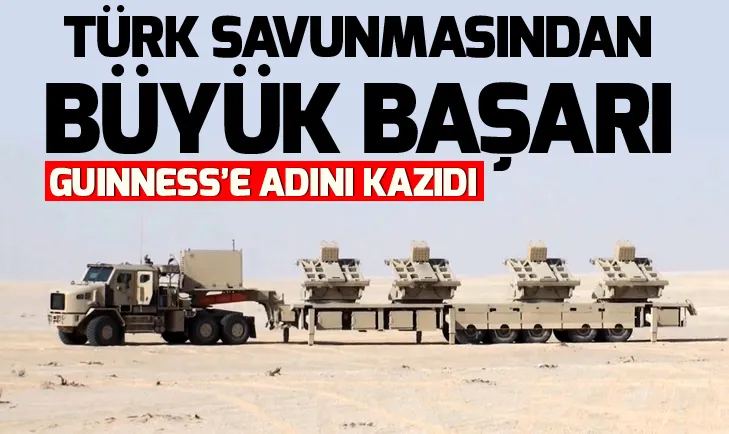 ROKETSANIn Lançeri Guinness Rekorlar Kitabında girdi