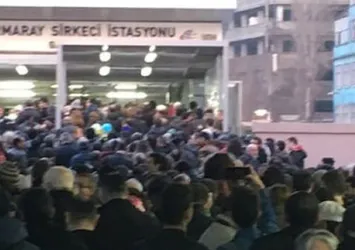 Marmaray'da seferler durdu