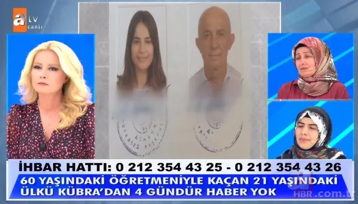 Müge Anlı canlı yayınında şoke eden sözler! 21 yaşındaki Ülkü Kübra 60 yaşındaki öğretmeniyle kaçtı