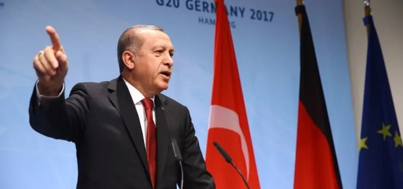 Erdoğan'dan Hamburg'da Almanya'ya salon tepkisi