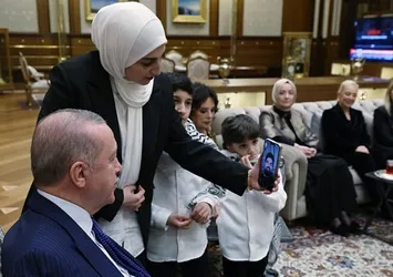 Başkan Erdoğan Ali Jadallah'ın eşini ve çocuklarını kabul etti!