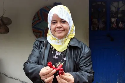 Çiftçi kadın ektiklerini toplarken dehşete düştü! Yılana ve cadıya benzeyen...