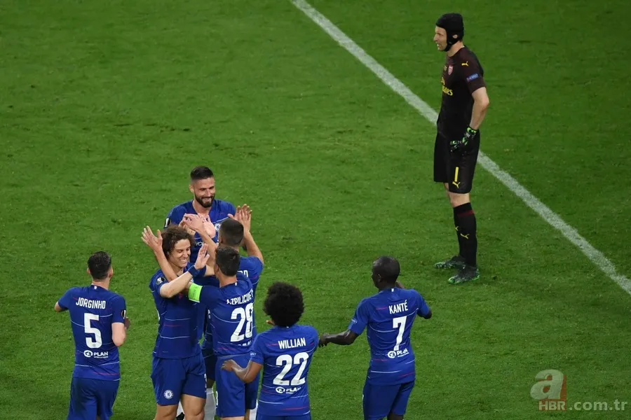 UEFA Avrupa Ligi finalinde Chelsea ezeli rakibi Arsenal'i geçip kupanın sahibi oldu! 2