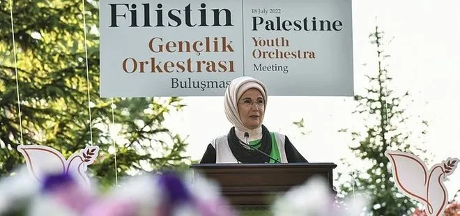 Son dakika: Emine Erdoğan Filistinli sanatçıları ağırladı: Irkçılığın şifası hoşgörüdür