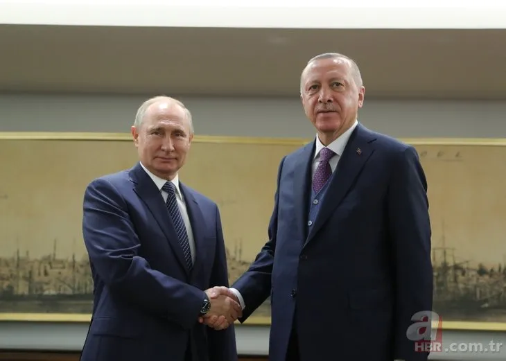 Başkan Erdoğan - Putin görüşmesinden ilk kareler