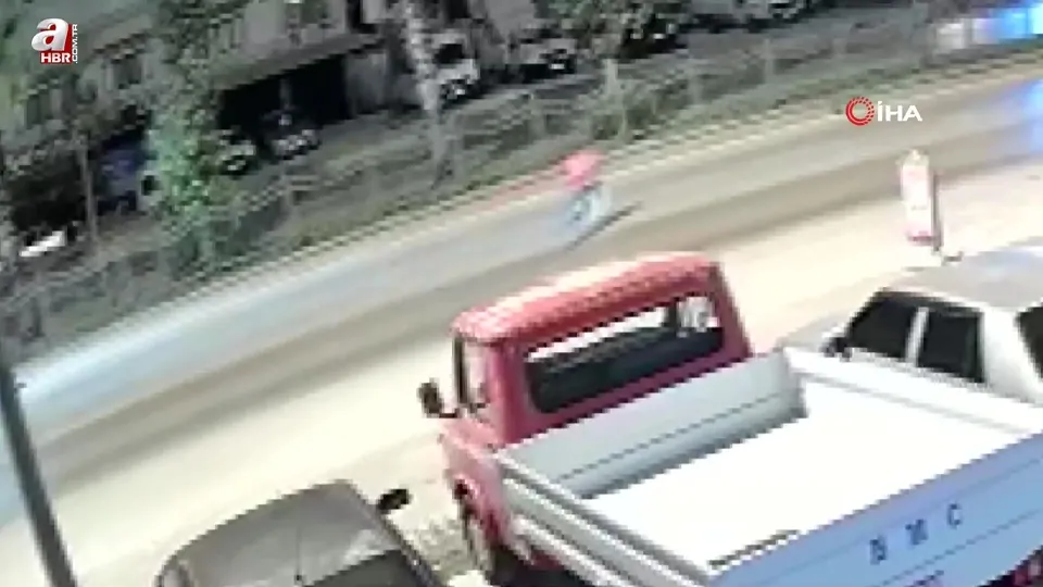 Bisikletiyle yola çıkan 9 yaşındaki çocuğa araç böyle çarptı