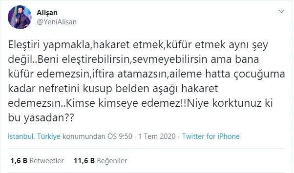 Başkan Erdoğan’ın sosyal medya tepkisine ünlü isimlerden destek yağdı: ’’Niye korktunuz ki bu yasadan?