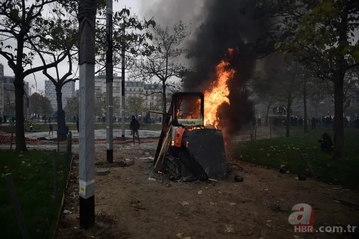 Sarı yelekliler yine sahnede! Paris meydan savaşı