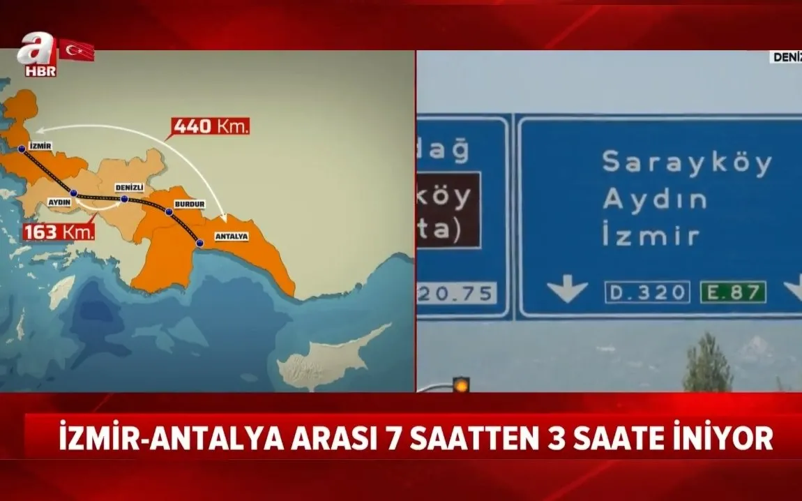 Izmir Antalya Arasi 7 Saatlik Yol 3 Saate Dusuyor Baskan Erdogan Talimat Verdi Ahaber Video Izle