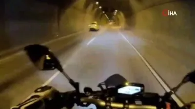 Dolmabahçe Tüneli’nde drift kazası kamerada