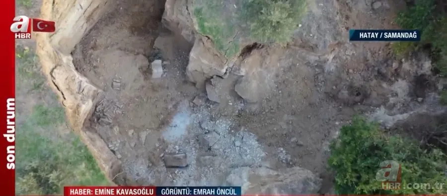 Samandağ'da deprem sonrası dev yarıklar oluştu! İşte A Haber’in özel görüntüleri 2