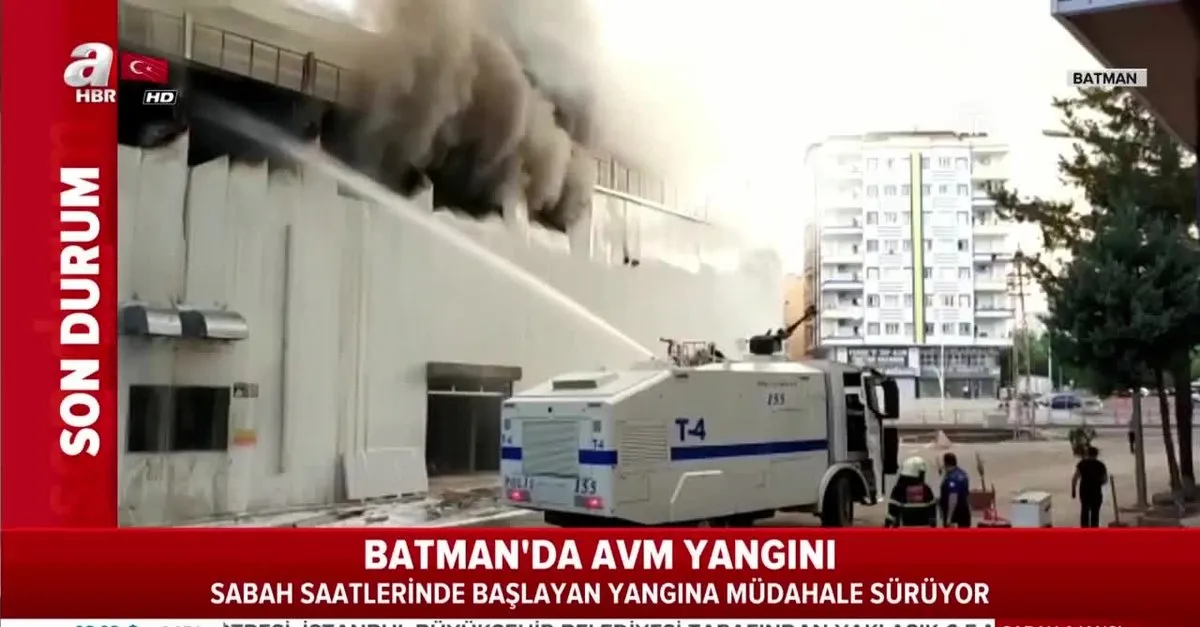 son dakika batman da avm de yangin video ahaber video izle