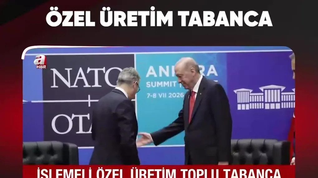 ERDOĞAN'DAN LİDERLERE ÖZEL ÜRETİM TABANCA