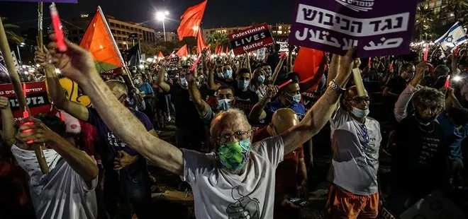 İsrail’de Gazze’ye saldırı protestosuna müdahale! 23 gözaltı