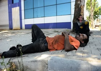 40 derece sıcaklık onlara serin geliyor